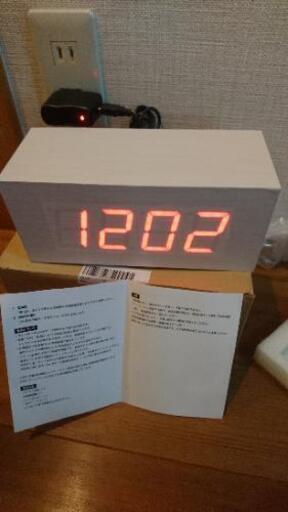 時計 新品 置時計、電池でも電源でも可能です