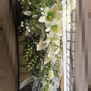 結婚式 手作りブーケ 値下げOK(花婿さん用コサージュ付き)の画像