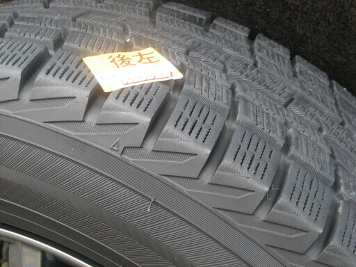 【値下げ】195/65R15 人気のウェッズブラックホイールとヨコハマig30 残溝約5mm アルミホイール15×6J　5Ｈ 4本 スタッドレス