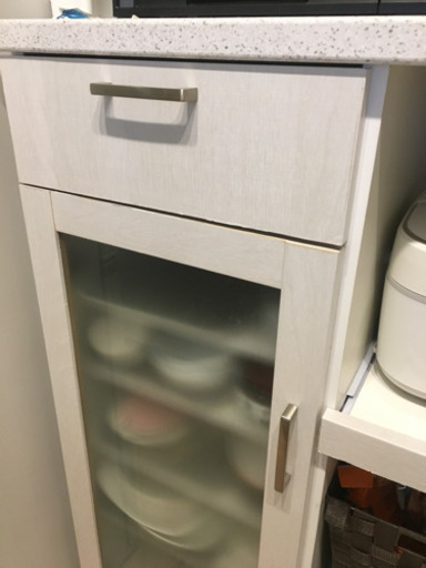 食器棚 ホワイトウォッシュ