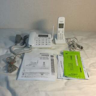 Panasonic コードレス電話　VE-GD21-W　（美品）