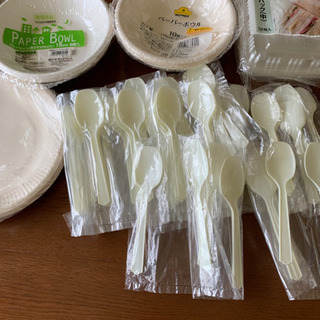使い捨て食器、スプーンなど