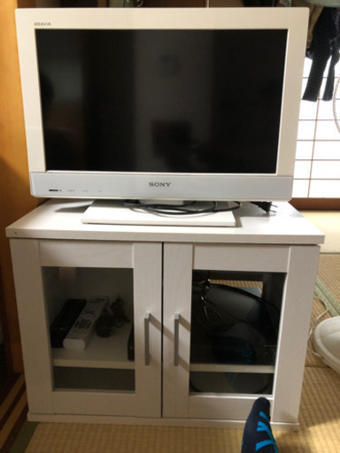 SONY22型BRAVIA液晶テレビ、ブルーレイプレイヤー、テレビ台セット