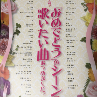 【値下げ】おめでとうのシーン用弾き語り用ピアノ譜