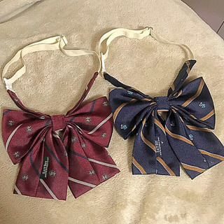 安積高校 制服 リボン イーストボーイ 2個セットの画像