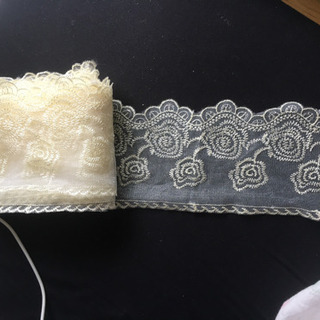 花柄刺繍レースファブリック