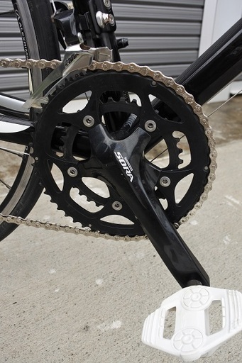 '11 Giant (ジヤイアント) DEFY3　SORA 2×8s STIレバー、チェーン、各ワイヤー類、バーテープ、ペダル等新品交