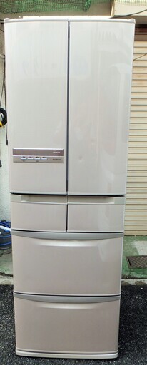 ☆日立 HITACHI R-SF42BM 415L 6ドアノンフロン冷凍冷蔵庫 ツインドアタイプ◆ビッグ\u0026スリム・フロストリサイクル冷却