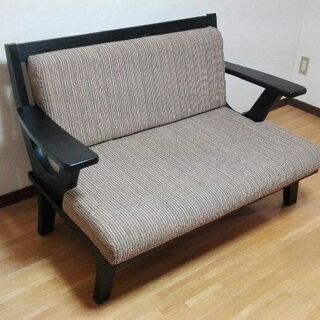 ラブソファー/２人掛けソファー/２Pソファー　全てが固くてしっか...
