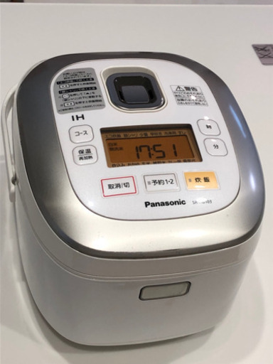 ☆パナソニック Panasonic☆1.0L ☆0.5～5.5合 IHジャー炊飯器 ☆ダイヤモンド銅釜☆SR-HB103☆引渡し 代引発送可☆2014年製
