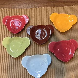 テディベア小皿6枚セット