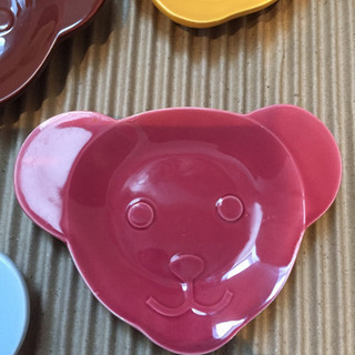 テディベア小皿6枚セットの画像