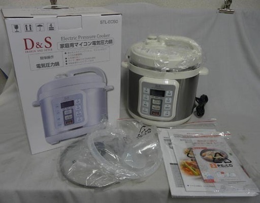 19Y0172 3 D&S 家庭用マイコン電気圧力鍋 STL-EC50 4.0L 2018年製　未使用