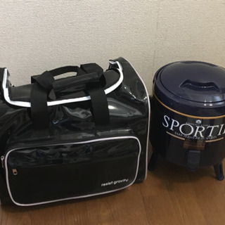 ★売ります★エナメルクーラーバッグ & 大型 水筒 セット