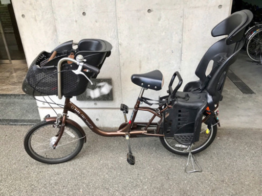 自転車 アサヒ ママフレンドミニ ブラウン 幼児2人前後乗せ