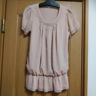 🚺【grove】上品なチュニック  ミニワンピースにも！