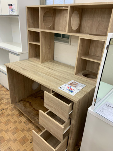 【展示品】 キャットウォーク付デスク・パソコンデスク