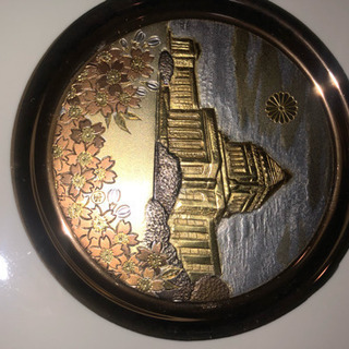 国会議事堂柄の飾り皿の画像