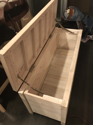 【3000円】ハンドメイド　収納付きチェア 元2万円
