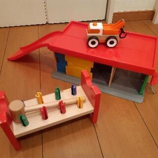 IKEAおもちゃセット☆ムーラ ハンマートイ☆リラブー ガレージ...