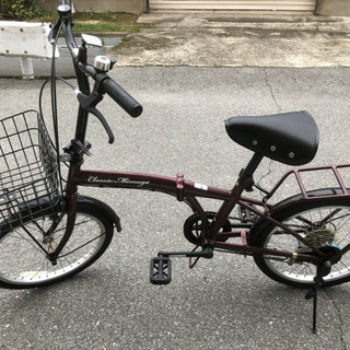 綺麗な20インチ 折りたたみ自転車 6速