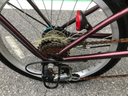 綺麗な20インチ 折りたたみ自転車 6速