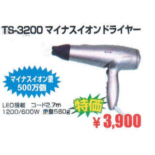 「業務用ドライヤーTS-3200」安くお譲りします
