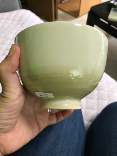 山川厳工房色絵茶碗ハマナス143