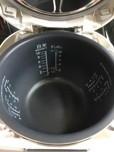 極美品 2016年製 Panasonic パナソニック 10合 一升炊き炊飯器 SR-SY185J ダイヤモンド大火力竃釜