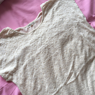 レディース チュニック ワンピース オフホワイト 白の画像