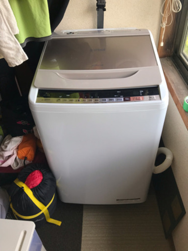 日立 全自動洗濯機 ビートウォッシュ 8kg ホワイト BW-V80B