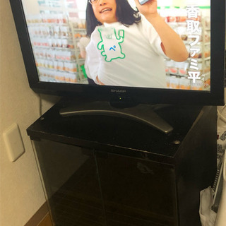 液晶テレビ  SHARP  AQUS  + テレビ台の画像