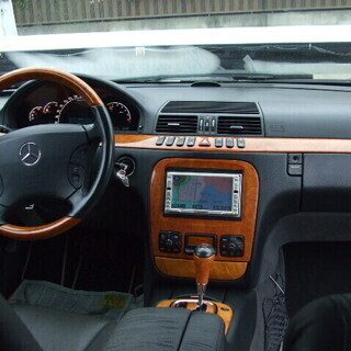 H15　メルセデスベンツ　S55L AMG　本革シート　ウッド調パネル　左ハンドル　車検2年付き　13789　の画像