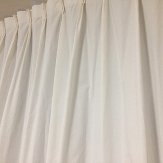 無印良品 帆布プリーツカーテン 150×176cm 2枚組