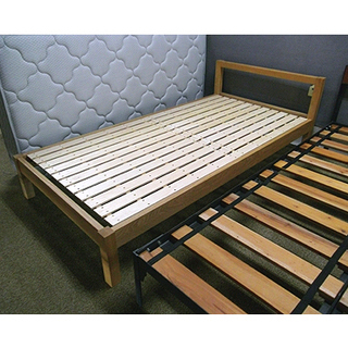 【12/20出品終了】無印良品 ベッドフレーム シングル オーク材 ①②セット 札幌 高品質【MUJI＆FranceBed シングルベッド】オーク材 工具不要