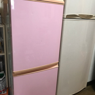 【引取り可能な方】中型2枚ドア冷蔵庫(ジャンク品)