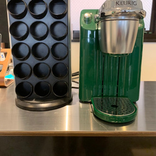 keurigコーヒーメーカー  グリーンの画像