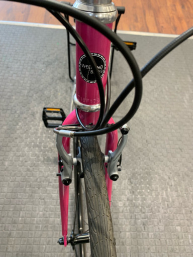 クロスバイク フルカスタム ピンク sora