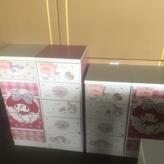 新品！キティーちゃんチェスト！マイメロもあるよ～！色んな種類あります！見に来てね～♪の画像