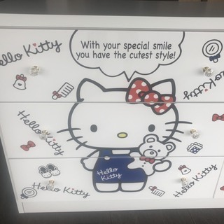 新品！キティーちゃんチェスト！マイメロもあるよ～！色んな種類あります！見に来てね～♪の画像