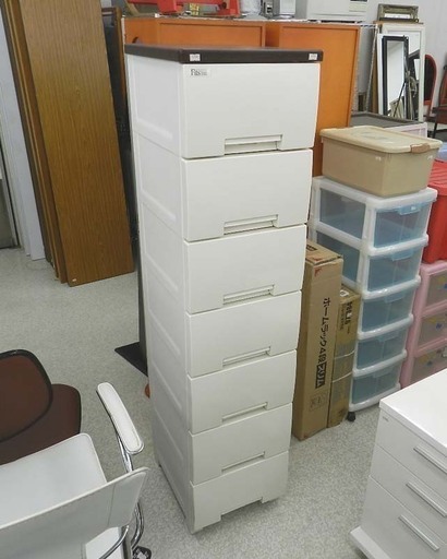 Fits プラチェスト 7段 リビング収納 衣類収納 プラスチック ☆ PayPay(ペイペイ)決済可能 ☆ 札幌市 北区 屯田