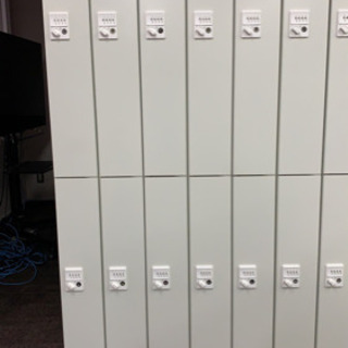 値下！7/4 迄:貴重品ロッカー(LH オフィスロッカー2段12人用 ダイヤル錠付き)の画像