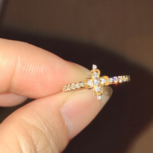 K18ダイヤモンドリング 日本製新品