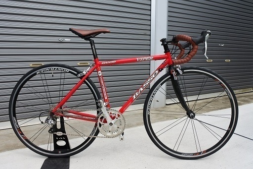 【格安】Basso (バッソ) Viper レイノルズ520クロモリ　カーボンフォーク　TIAGRA 2×9s スプロケ、チェーン他多数新品交換済み　Size450