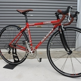 【格安】Basso (バッソ) Viper レイノルズ520クロモリ　カーボンフォーク　TIAGRA 2×9s スプロケ、チェーン他多数新品交換済み　Size450の画像