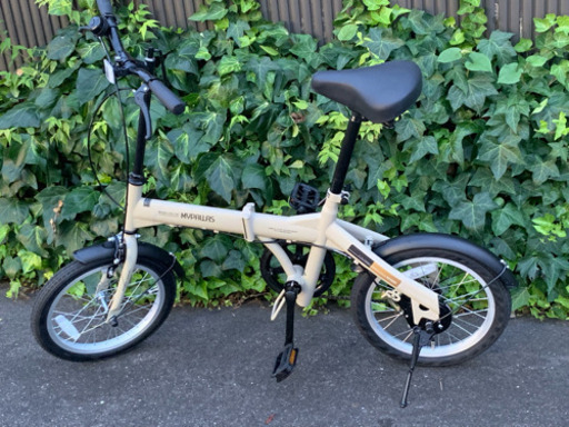 【極美品】16確折り畳み自転車マイパラス M-100-CA(カフェ)