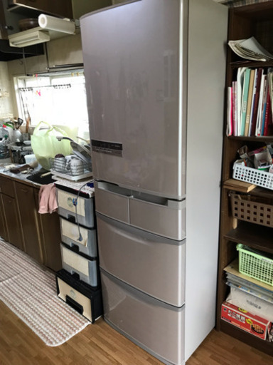 ☆取引中☆ 日立 415L 5ドア冷蔵庫（ハイブライトステンレス）HITACHI フロストリサイクル冷却 ビッグ＆スリム60 R-S42CM-SH 2013年製