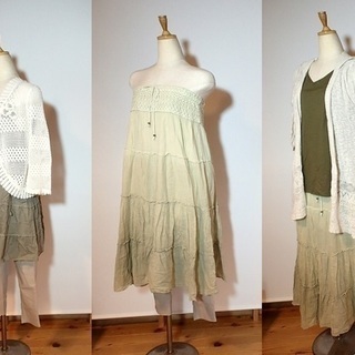 レディースMサイズ11点セット★ナチュラル・リネン系の画像