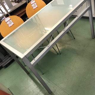 OAデスク パソコン ★61889 ガラステーブルの画像