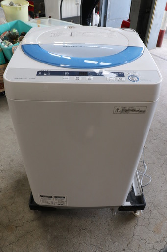 【先着順】全自動電気洗濯機　シャープ　ES-GE55P-A　5.5kg　37L　2014年製【引取限定】